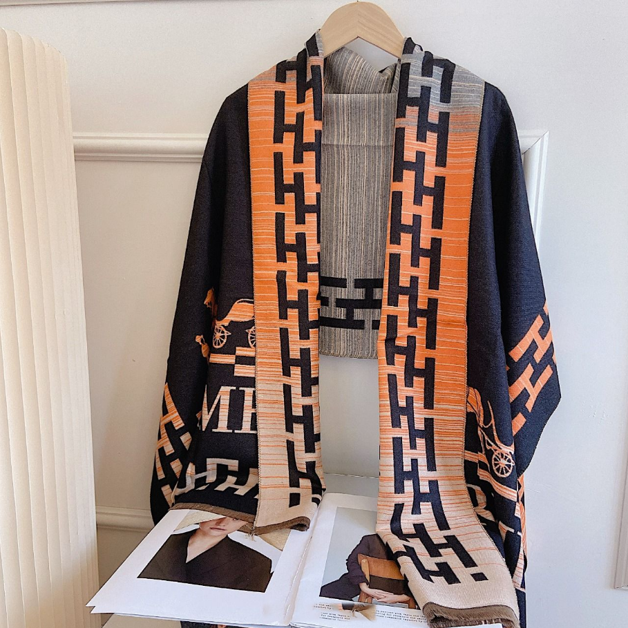 Premium Cashmere Jacquard Scarf Shawl mysite