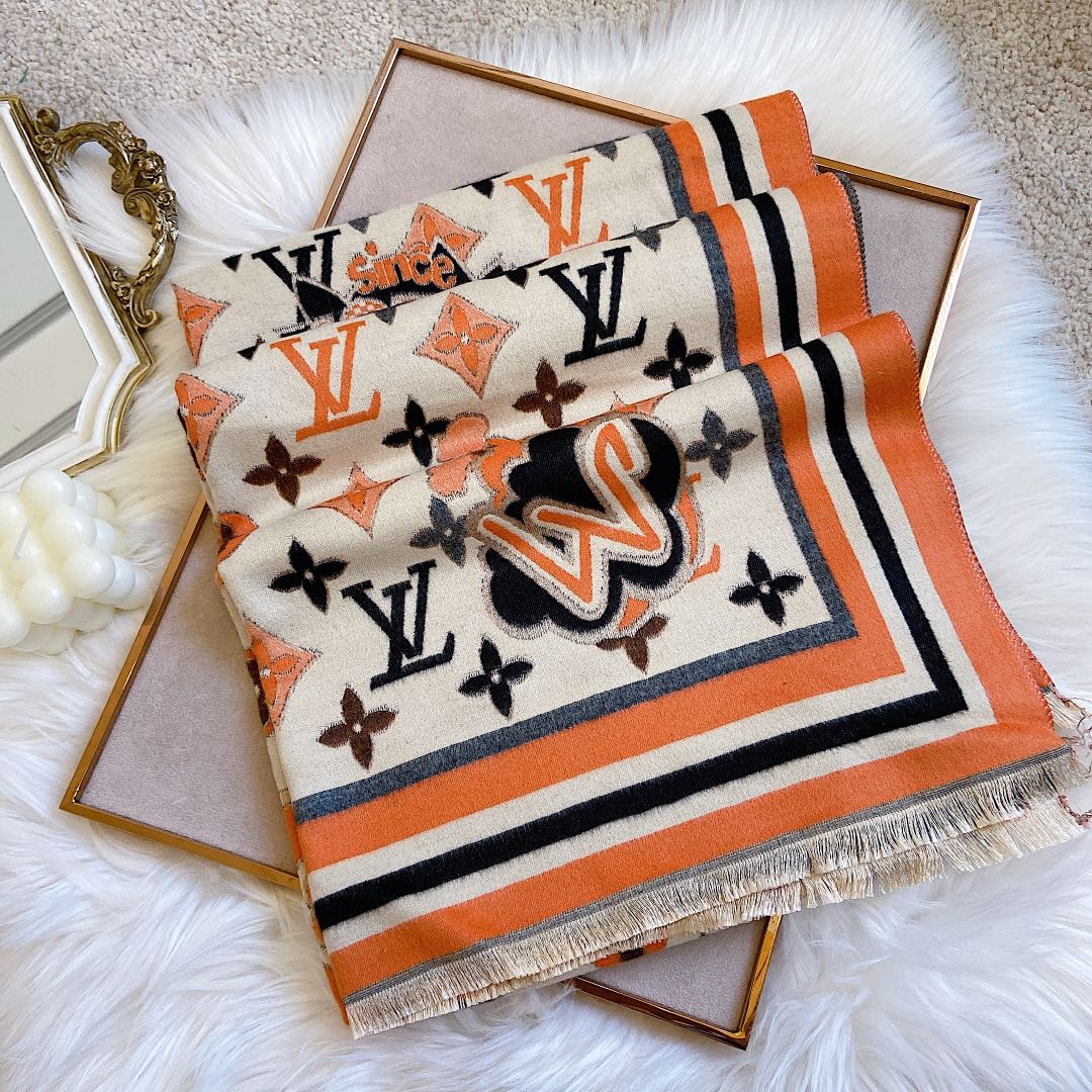 Statement Monogram Jacquard Scarf Shawl mysite