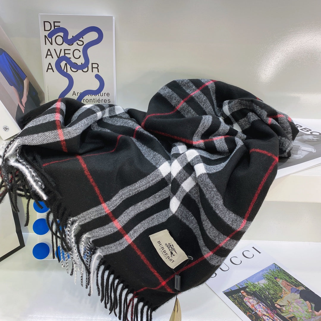 Classic Plaid Tassel Unisex Scarf mysite