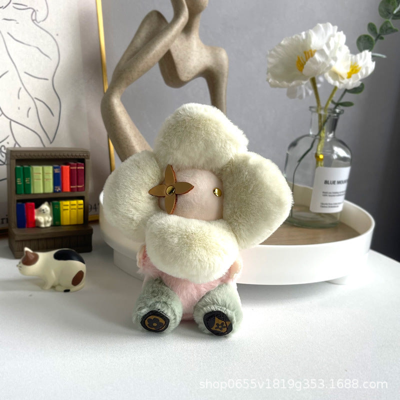 Cute Sunflower Plush Keychain – Vivian Doll Bag Charm for Women, Car & Backpack Decorations mysite