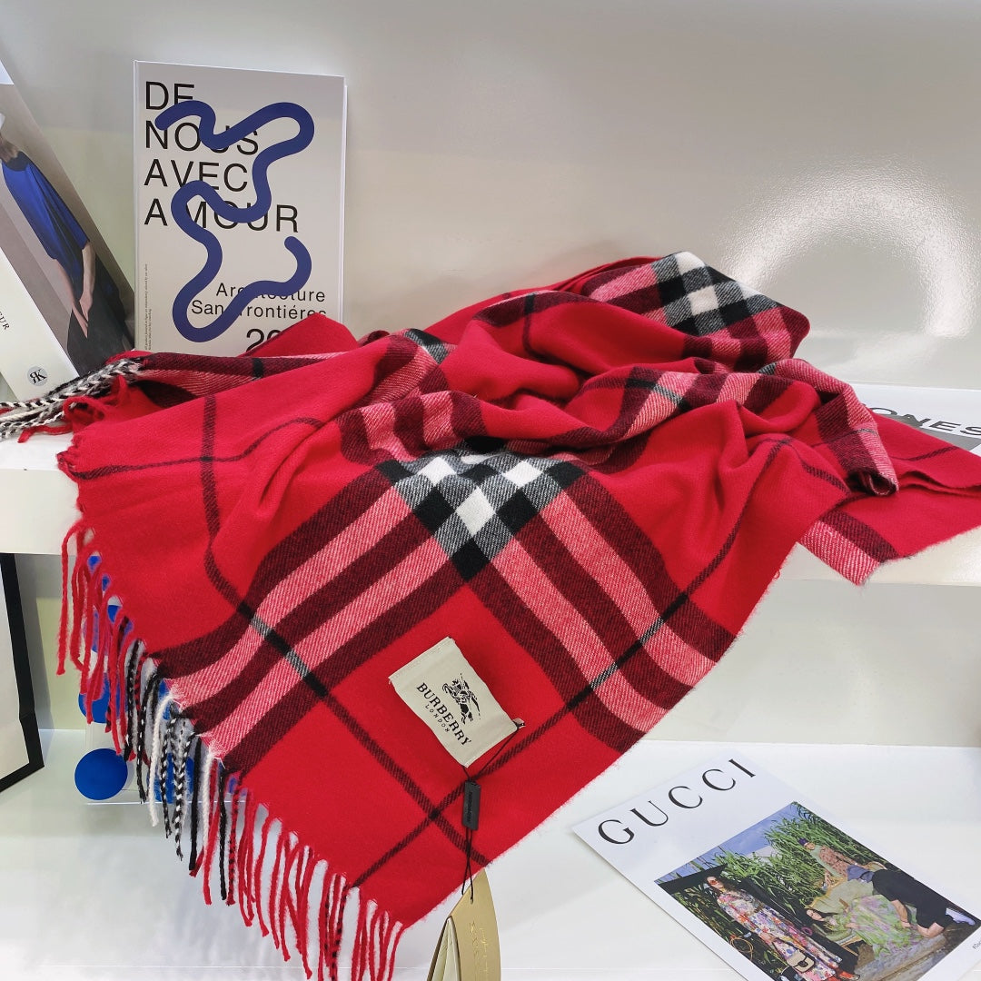 Classic Plaid Tassel Unisex Scarf mysite