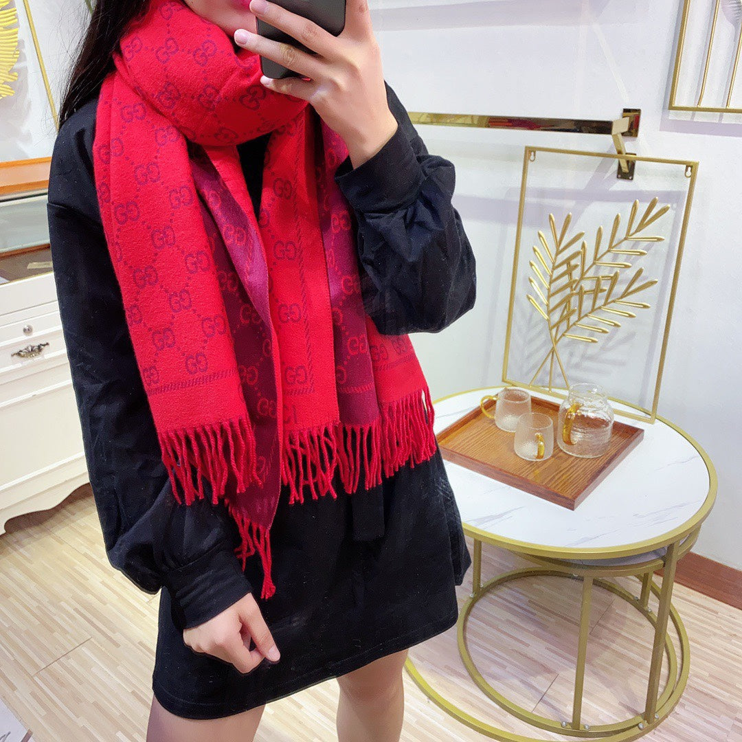 All-match Jacquard Fringed Scarf mysite