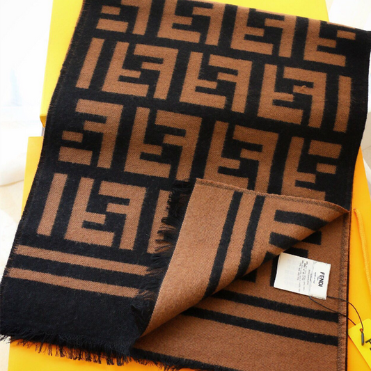 Unisex F Letter Double-sided Scarf mysite