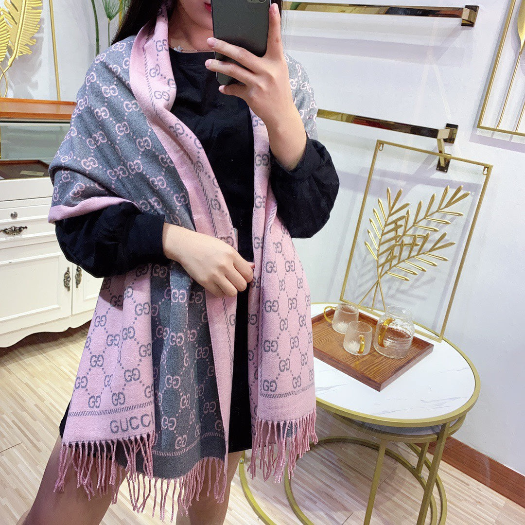 All-match Jacquard Fringed Scarf mysite