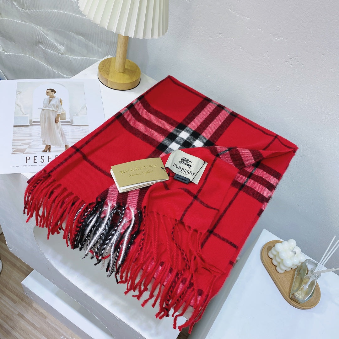 Classic Plaid Tassel Unisex Scarf mysite