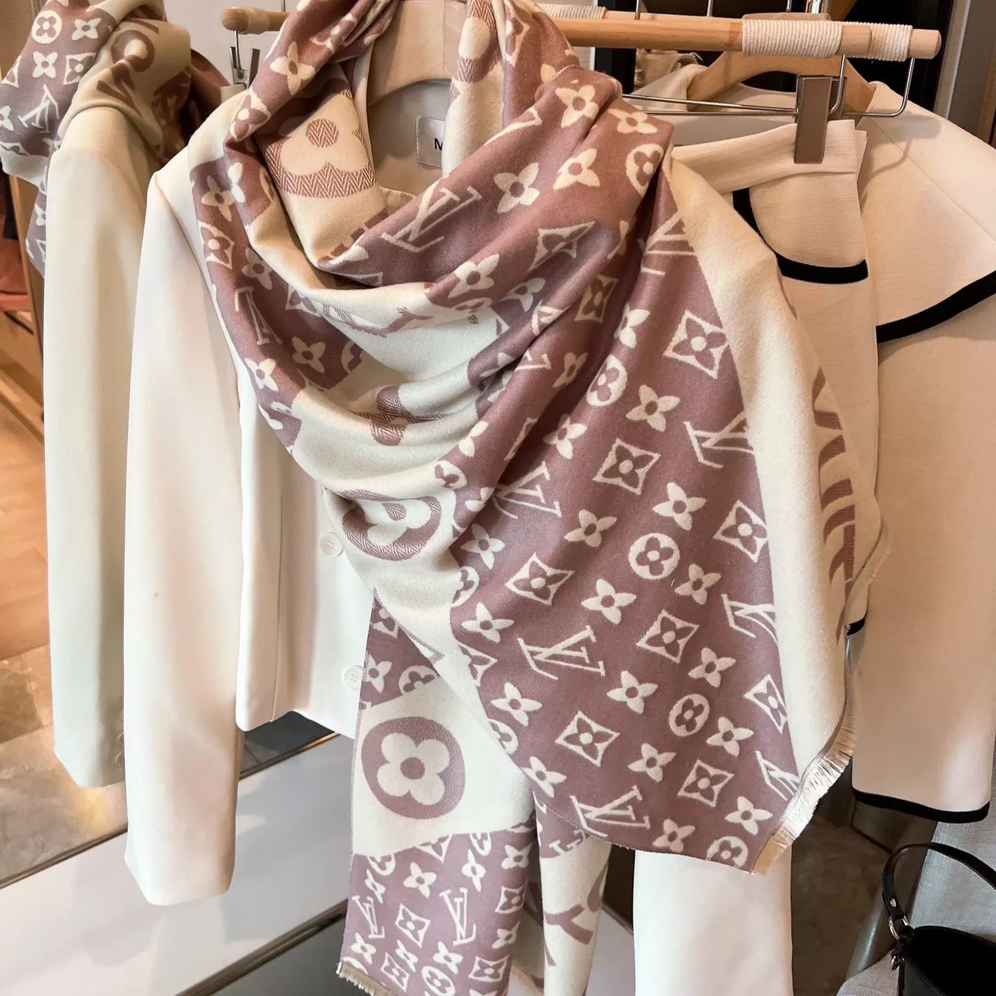 Versatile Logomania Cashmere Scarf Shawl mysite