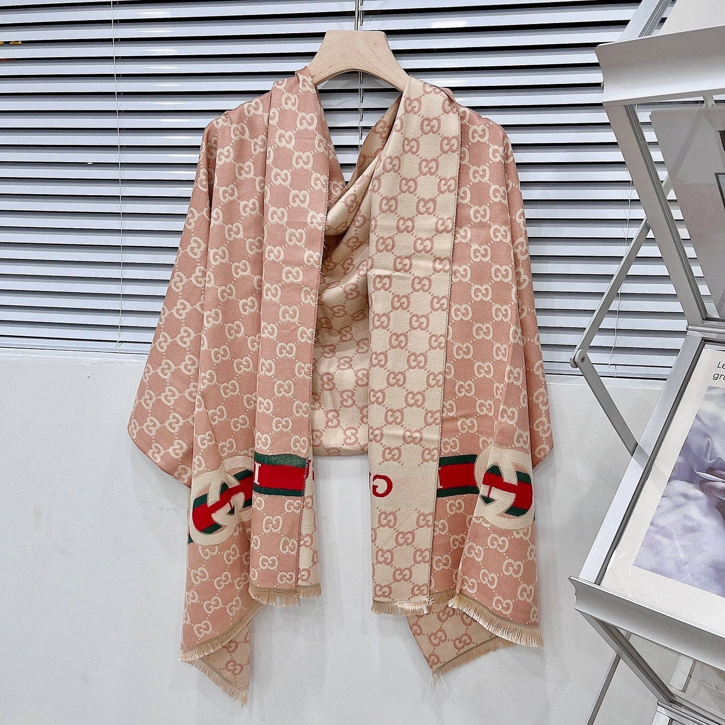 Classic Full Logo Jacquard Warm Scarf Shawl mysite