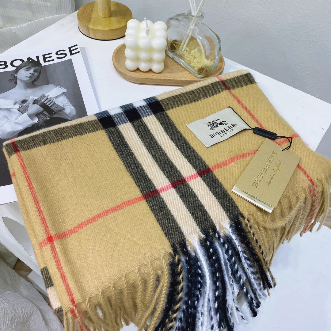 Classic Plaid Tassel Unisex Scarf mysite