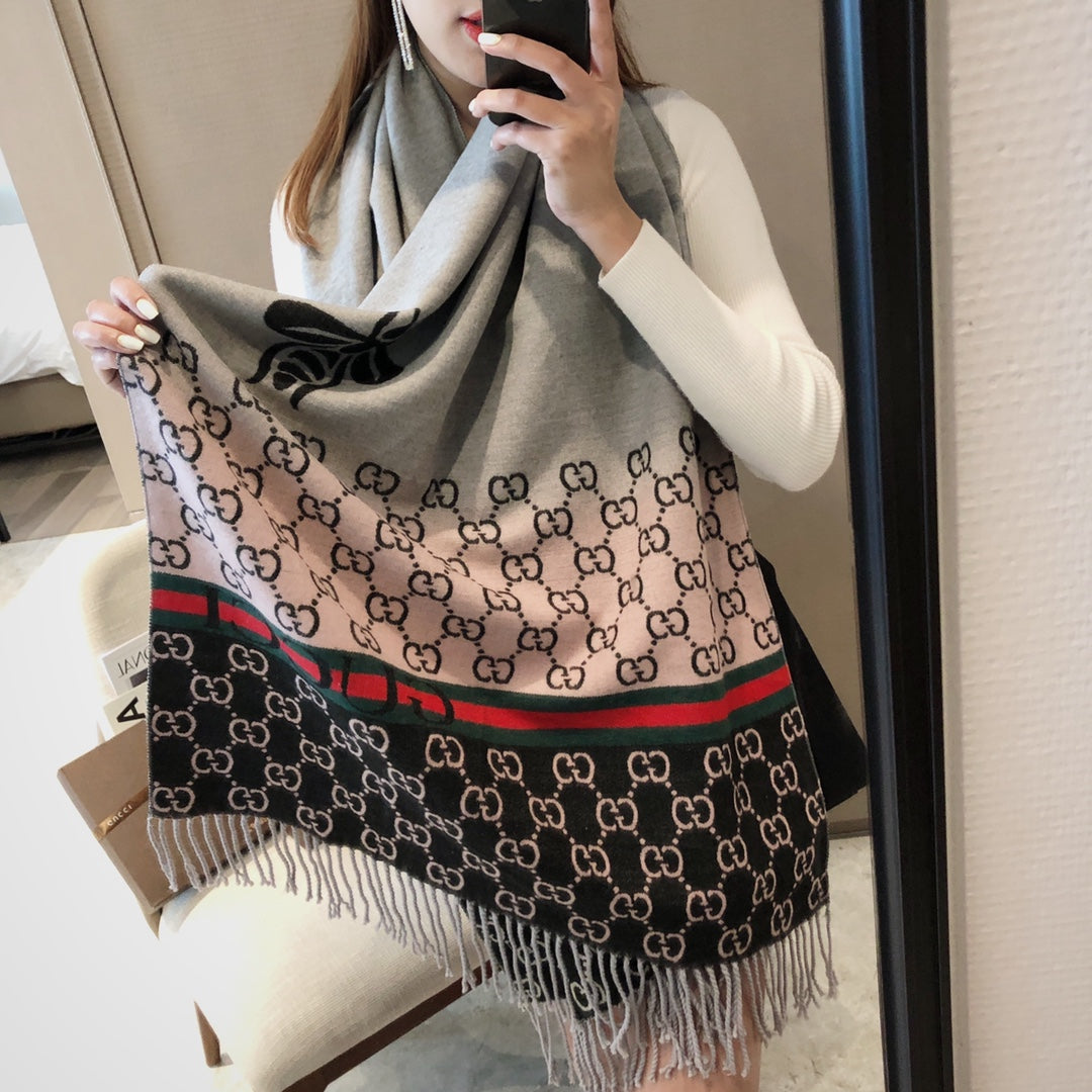 6 Colors Classic Bee Pattern Scarf mysite