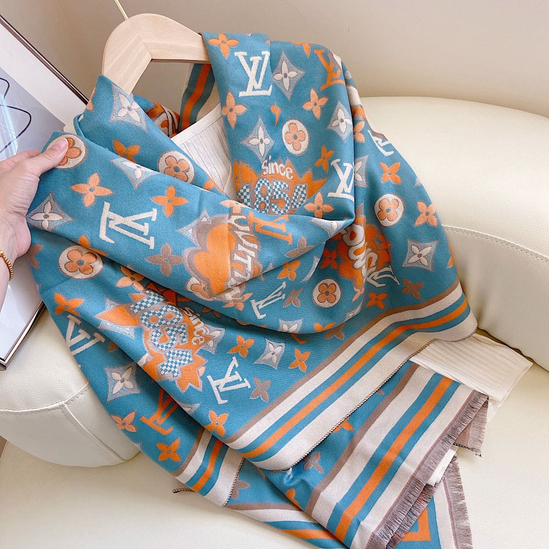 Statement Monogram Jacquard Scarf Shawl mysite