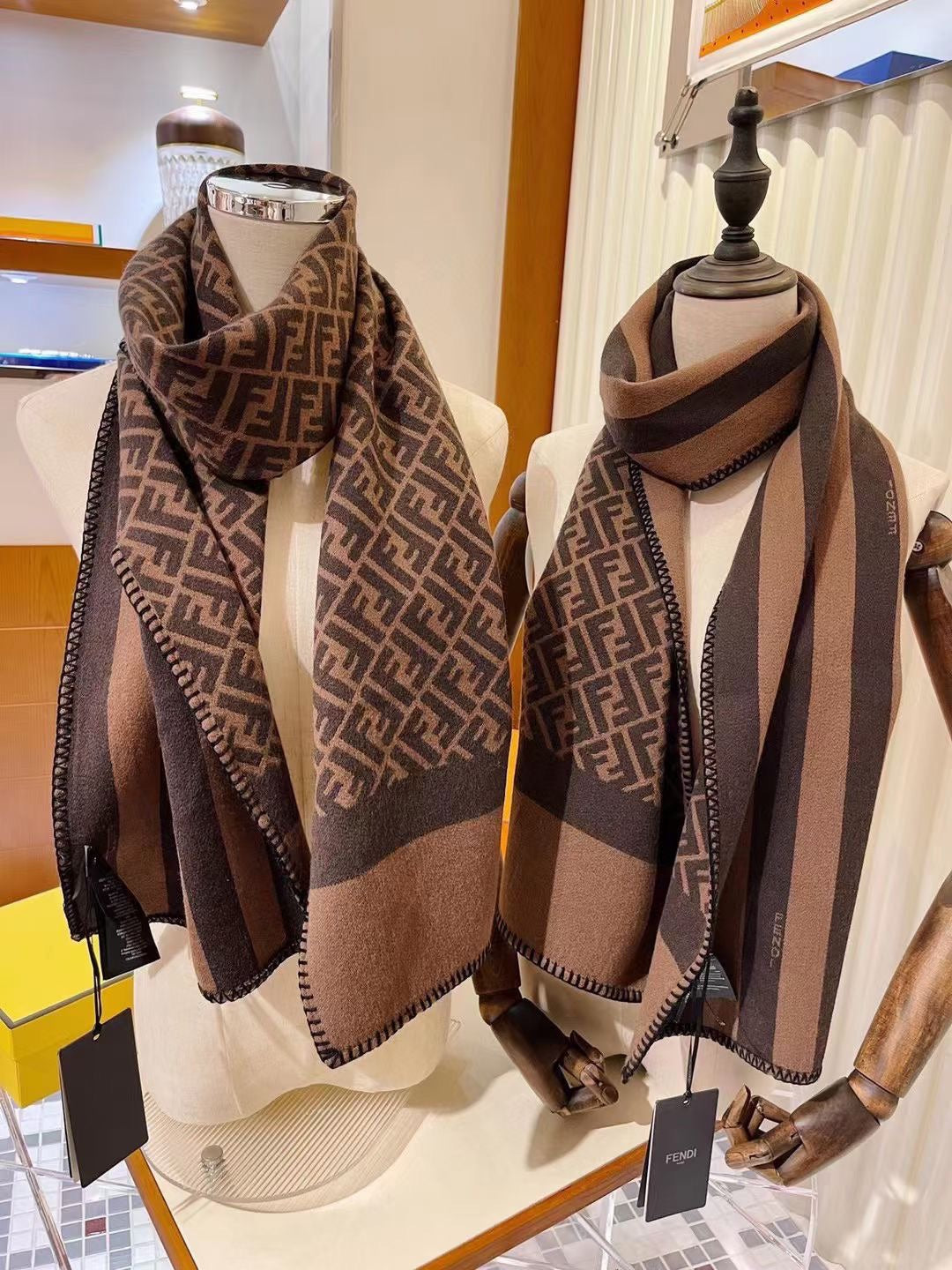 Vintage cashmere patchwork scarf mysite