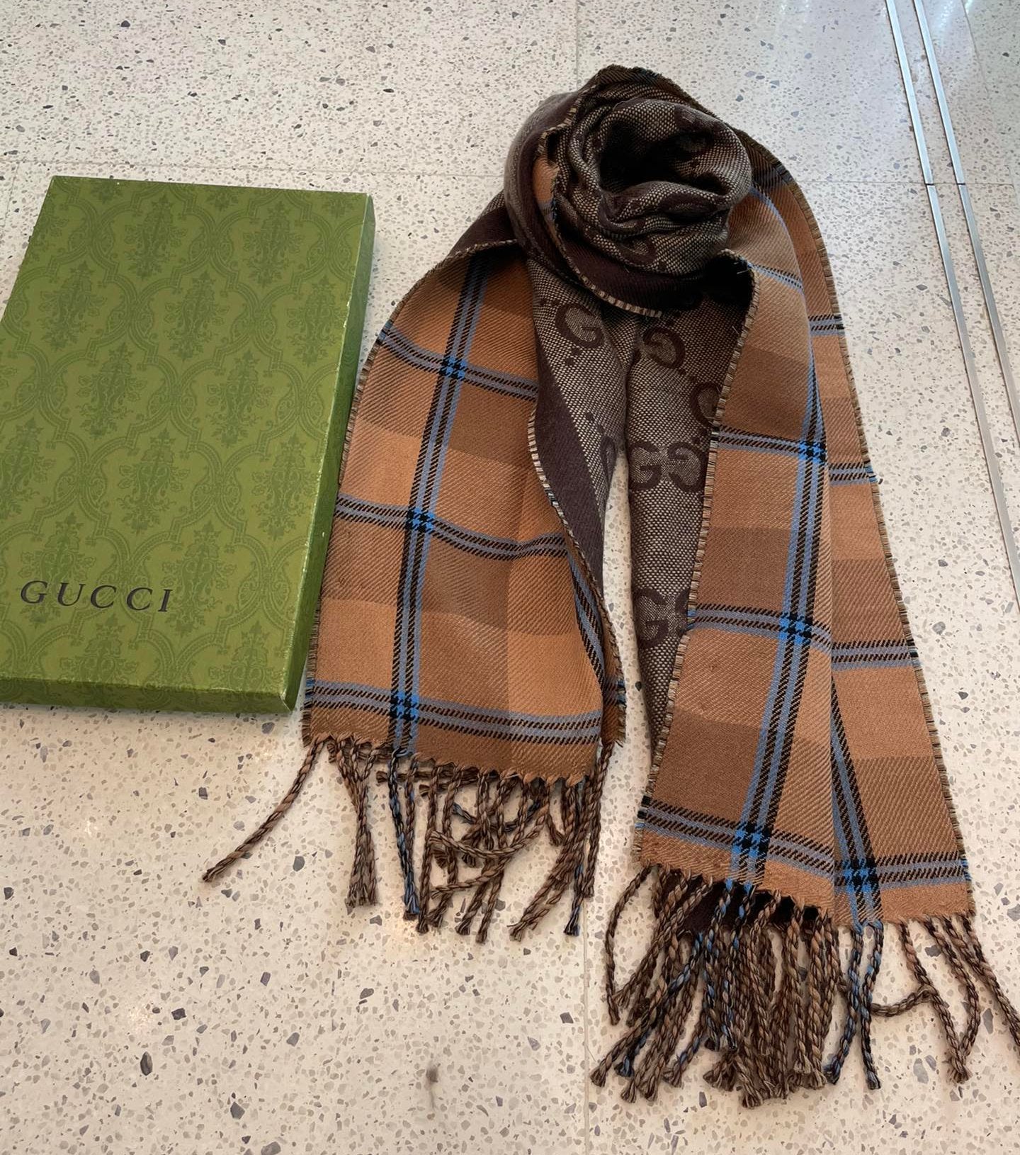 Fashionable plaid tassel cashmere scarf mysite