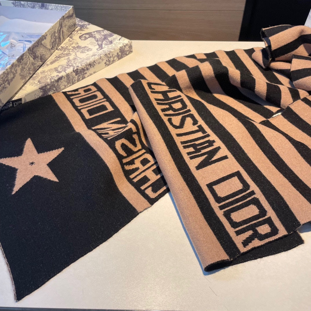 Vintage brown striped scarf mysite