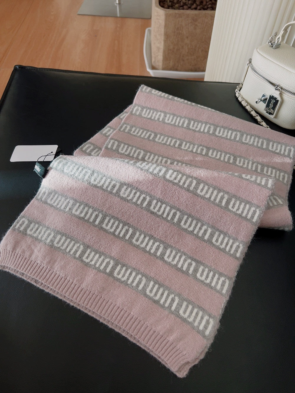 Striped 100% cashmere scarf mysite