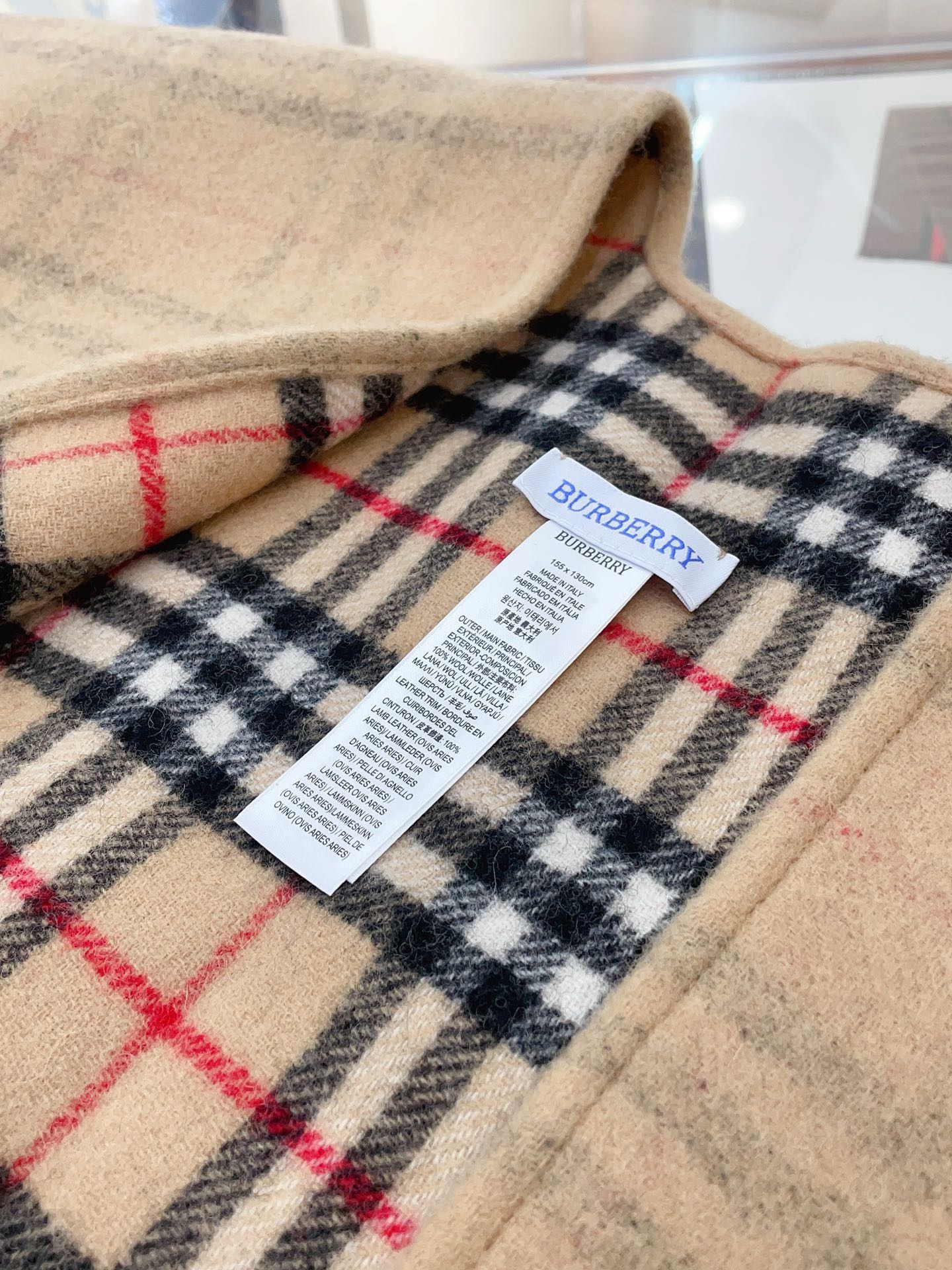 Reversible Vintage Plaid Cape mysite