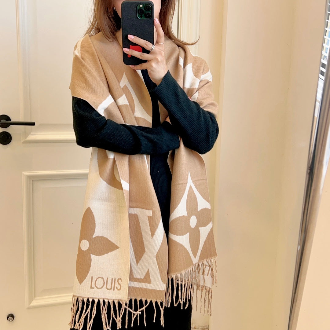 Fashionable tassel 100% cashmere scarf mysite