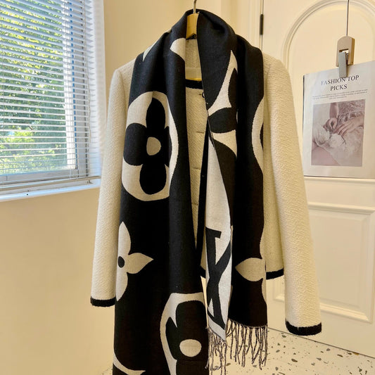 Fashionable tassel 100% cashmere scarf mysite