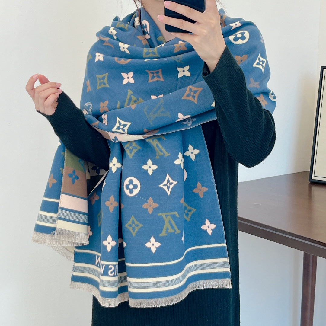Thin Cashmere Knitted Shawl-Scarf mysite