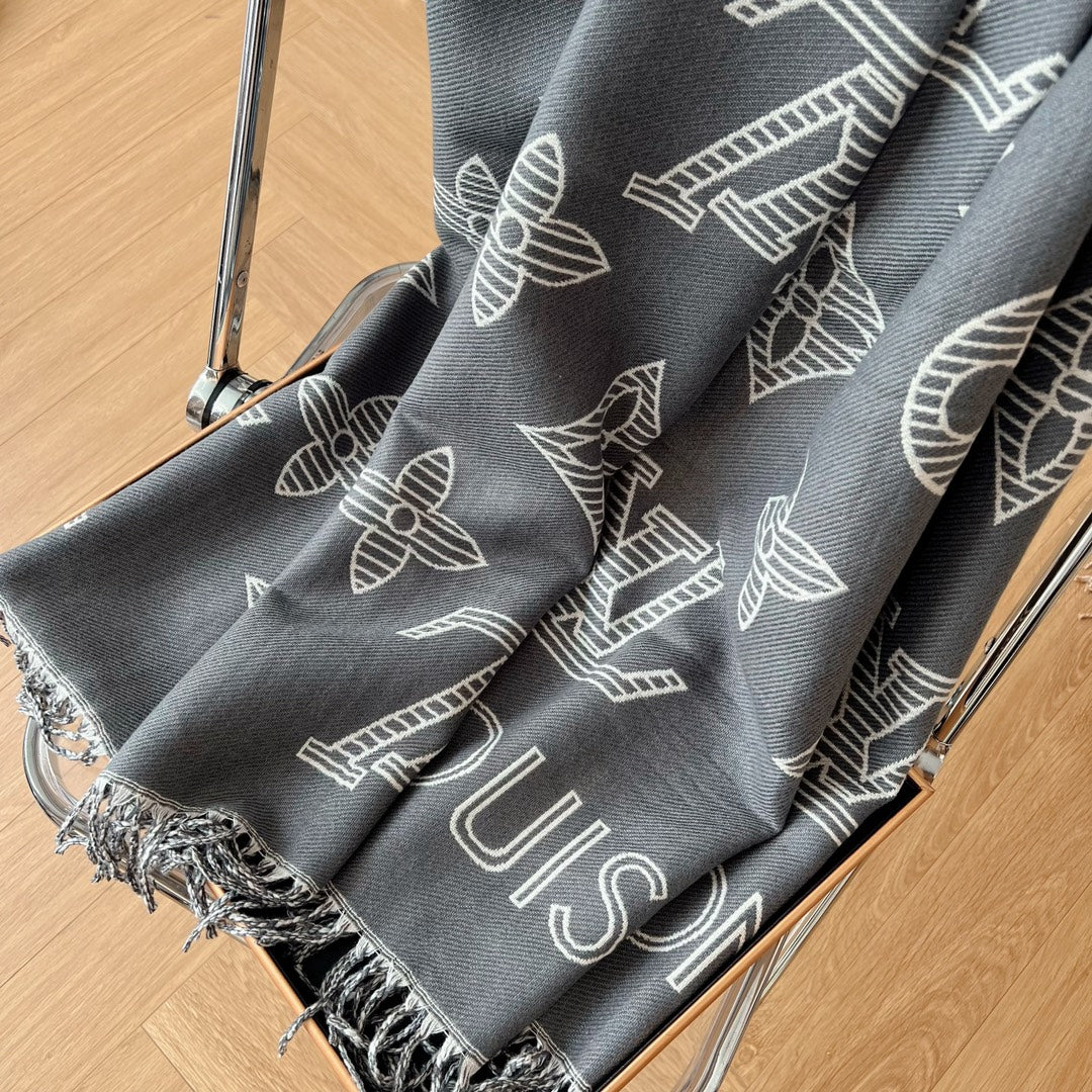 Fringed 100% cashmere shawl scarf mysite