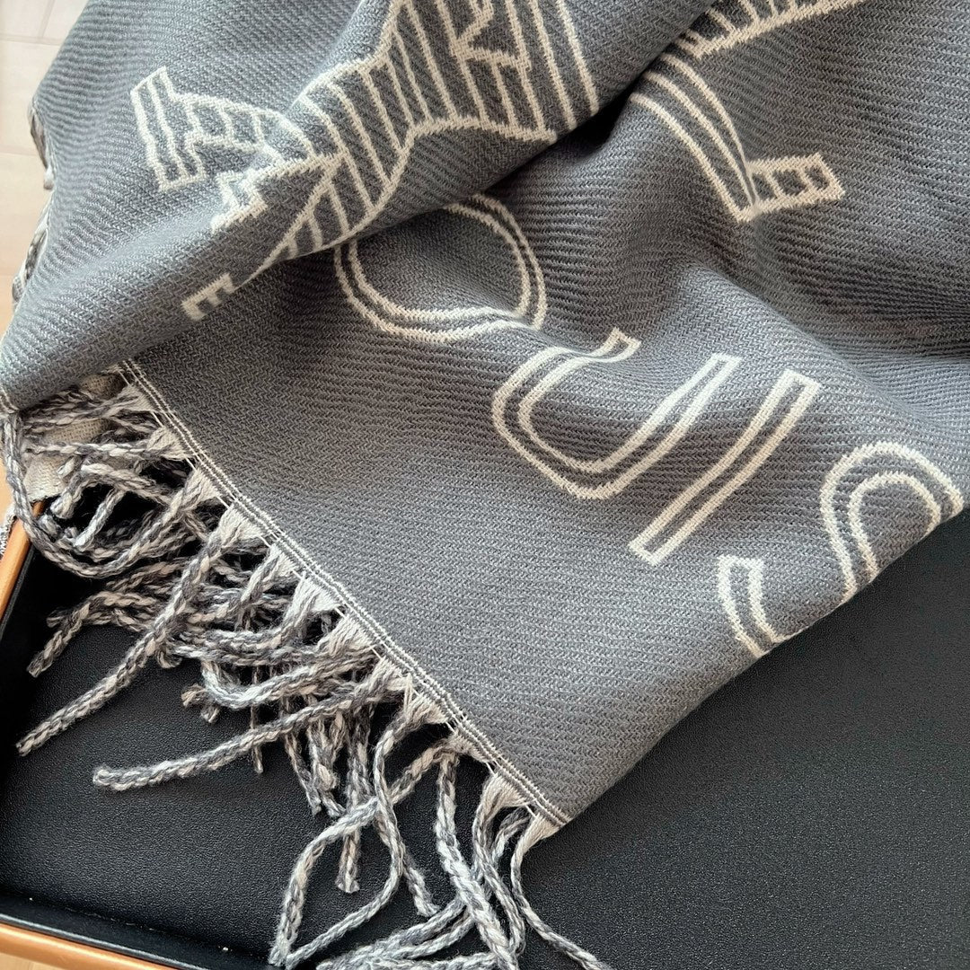 Fringed 100% cashmere shawl scarf mysite