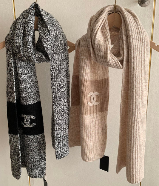 Knitted 100% cashmere scarf mysite