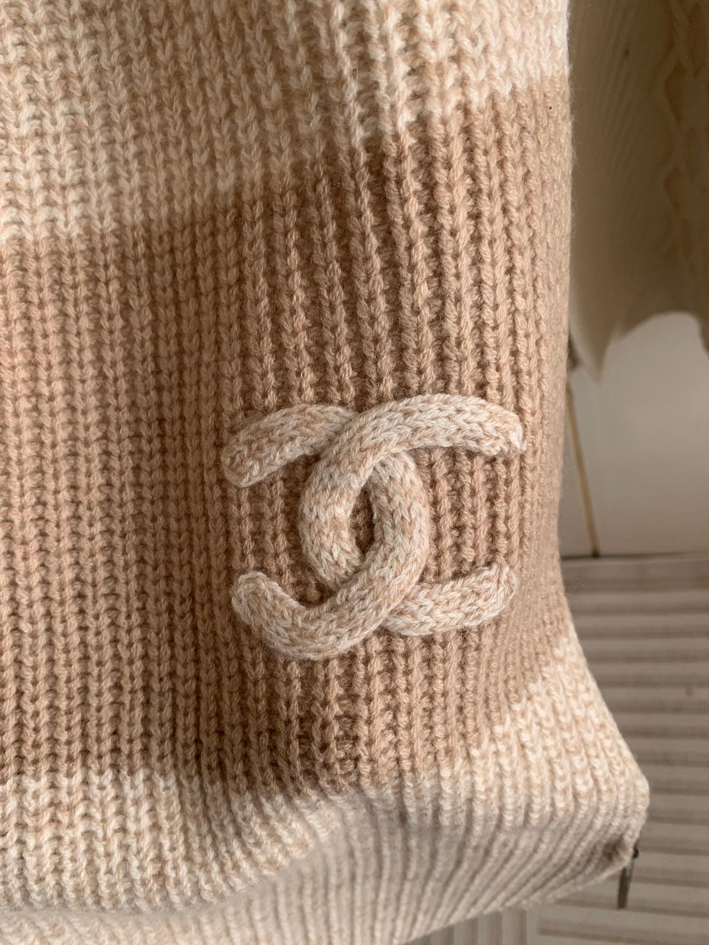 Knitted 100% cashmere scarf mysite