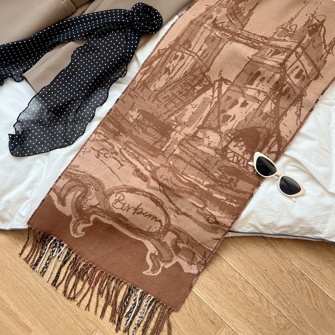 Vintage horse pattern scarf mysite