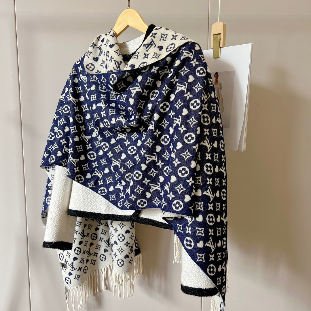 Fashionable tassel cashmere shawl scarf mysite