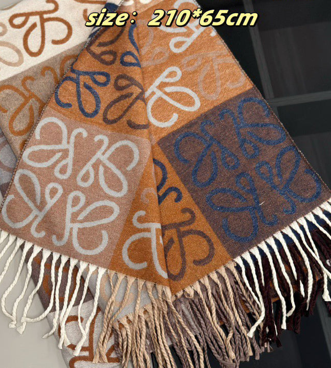 Checkerboard 100% cashmere scarf mysite