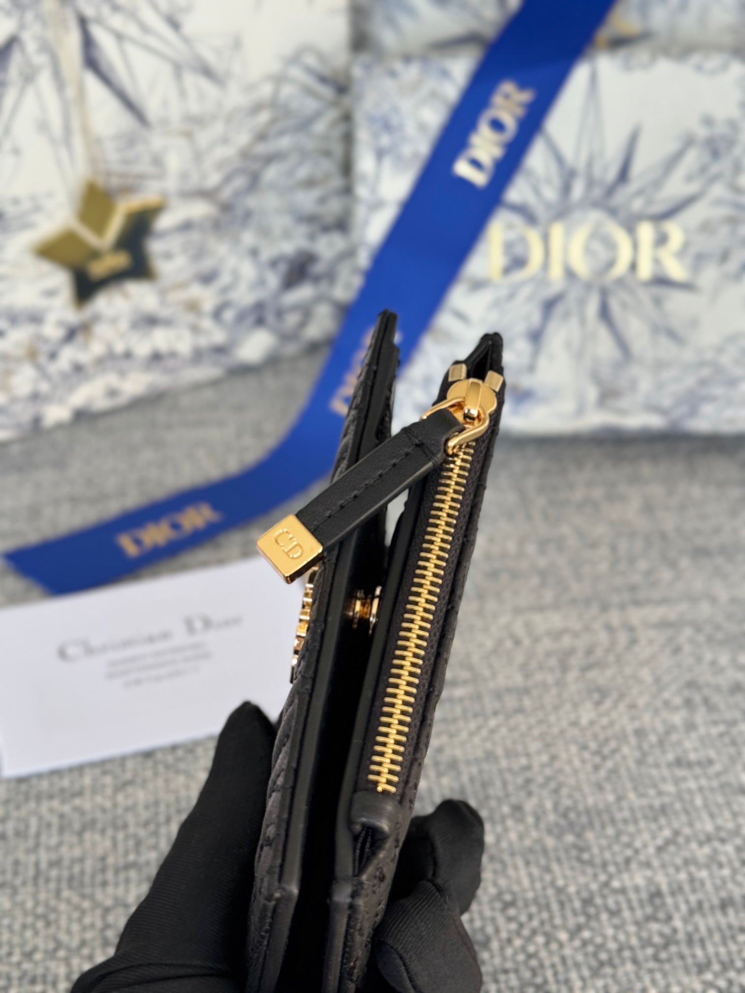 CD Miss Dior Freesia Zipper Wallet Lambskin mysite