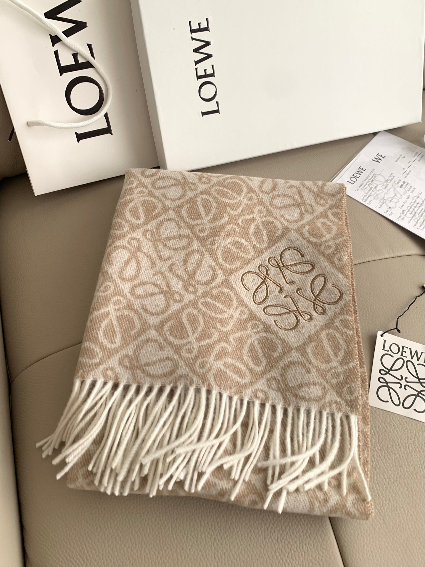 Printed tassel scarf mysite
