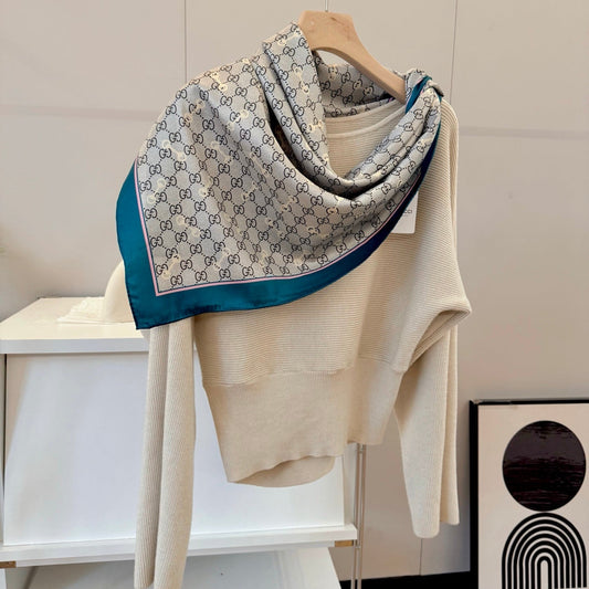 Classic silk printed shawl mysite