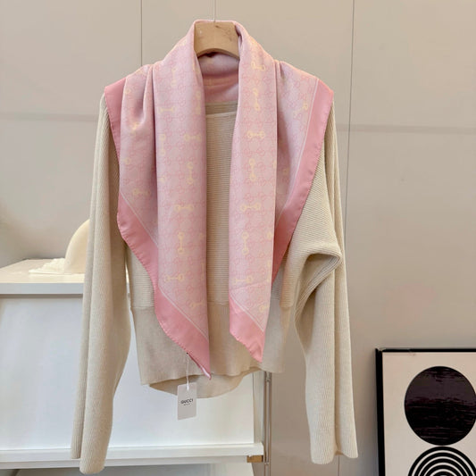Classic Silk Printed Pink Shawl mysite