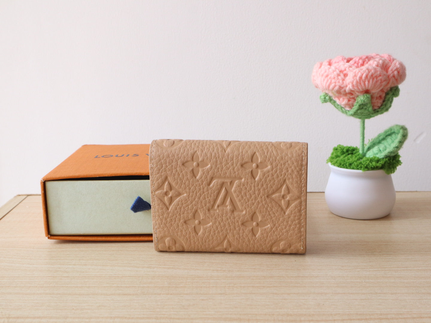 LV Envelope Business Card Holder Monogram Grained Taurillon Cowhide mysite