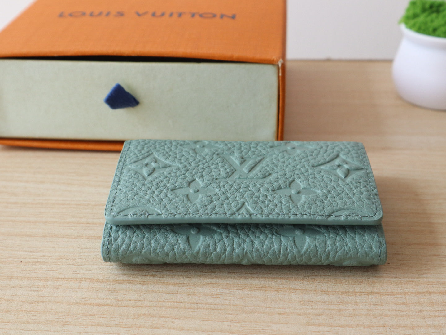 LV Envelope Business Card Holder Monogram Grained Taurillon Cowhide mysite