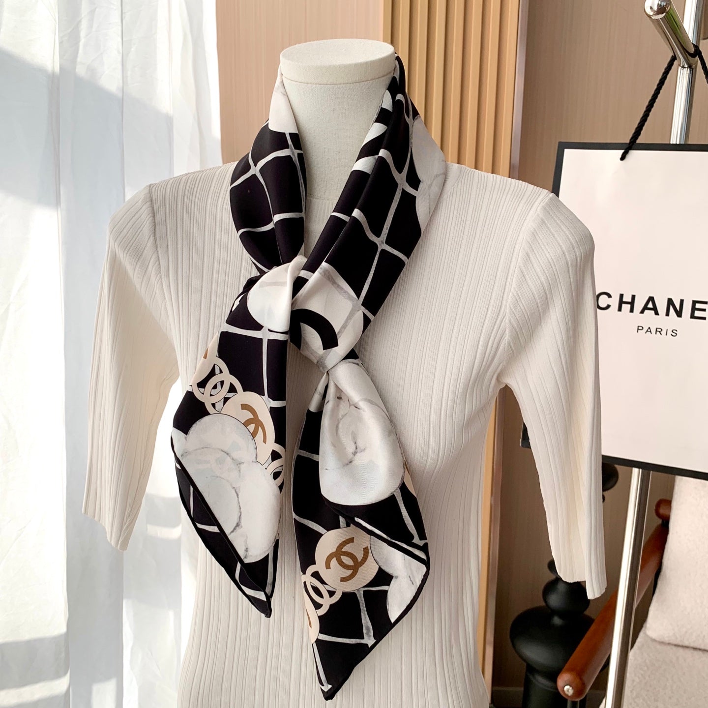Camellia silk square scarf mysite