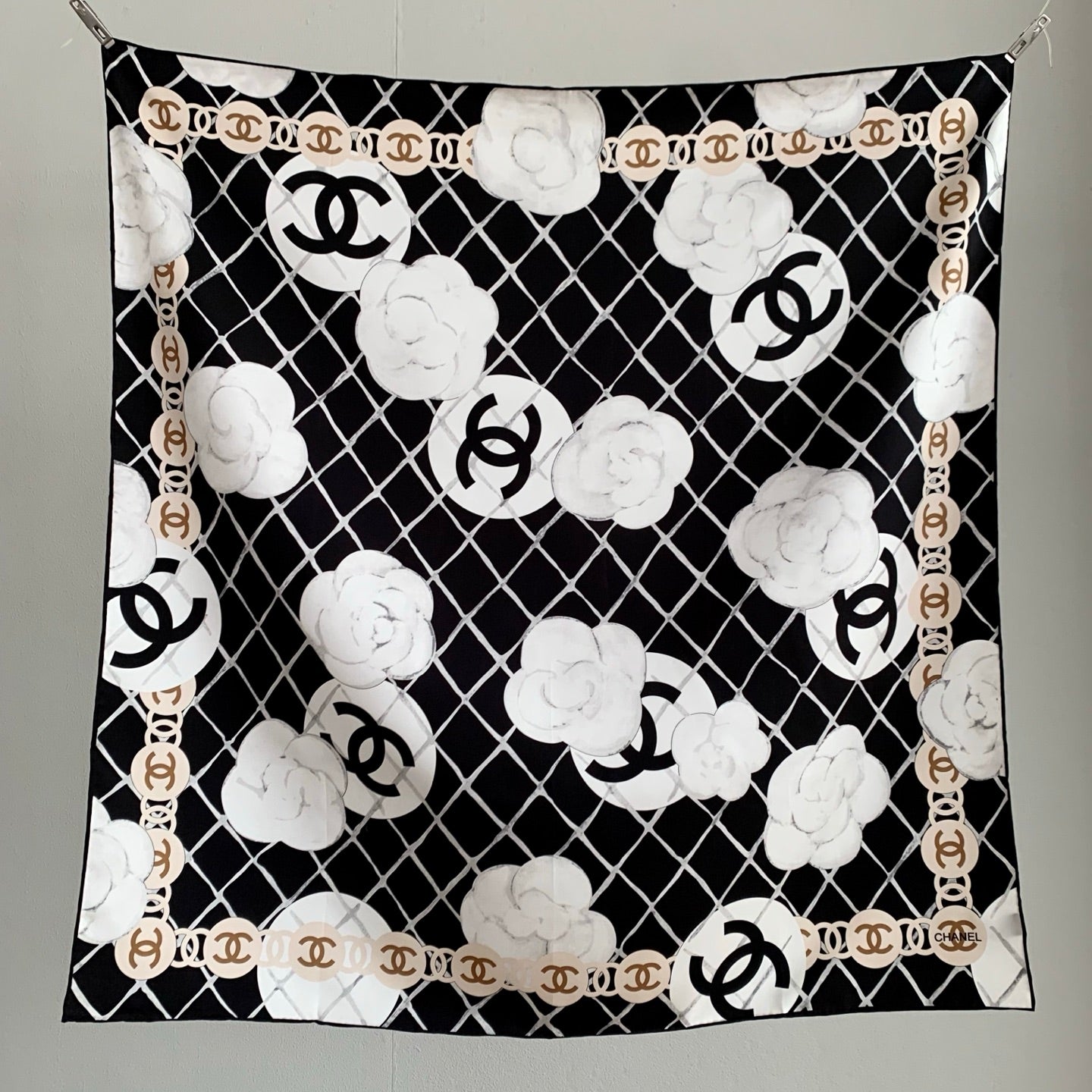 Camellia silk square scarf mysite