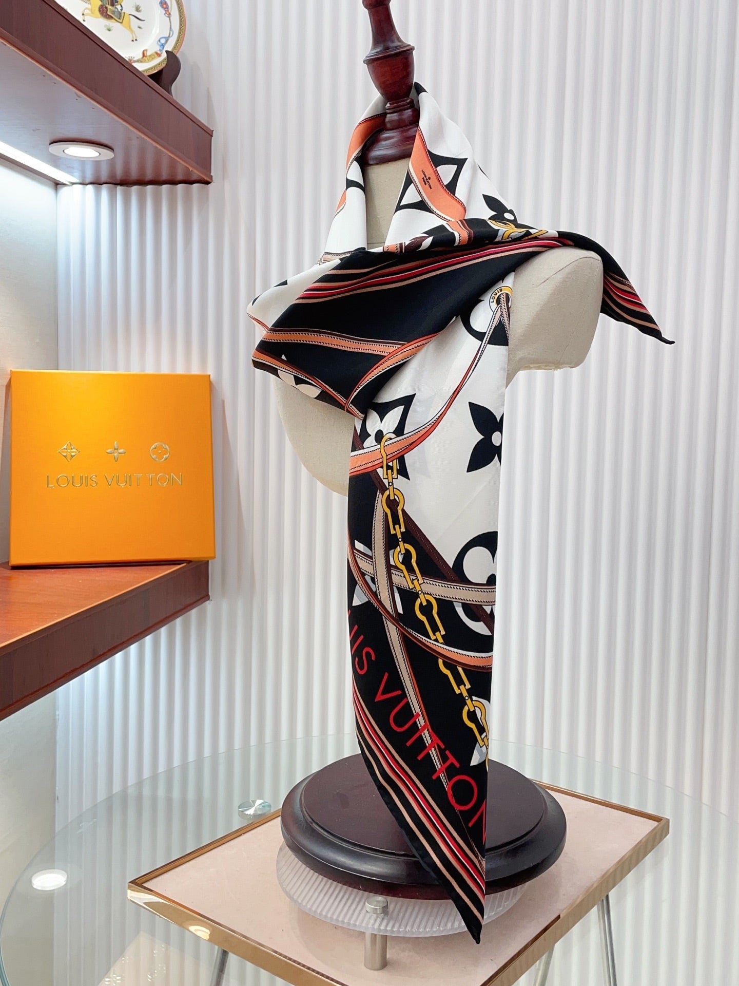 Modern Stylish Printed Square Silk Scarf mysite