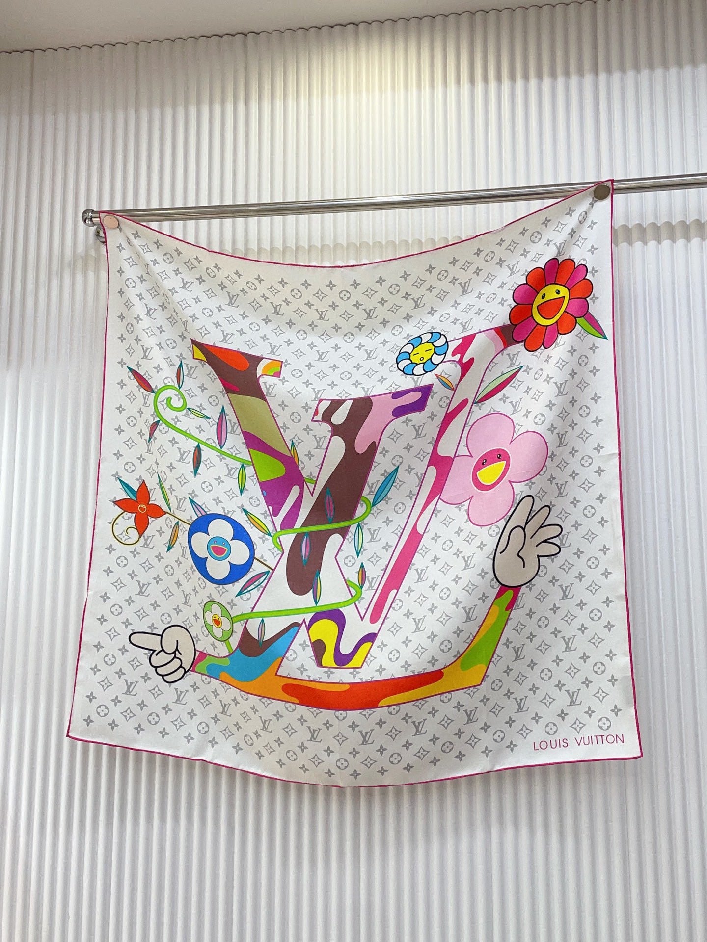 Sunflower print square silk scarf mysite