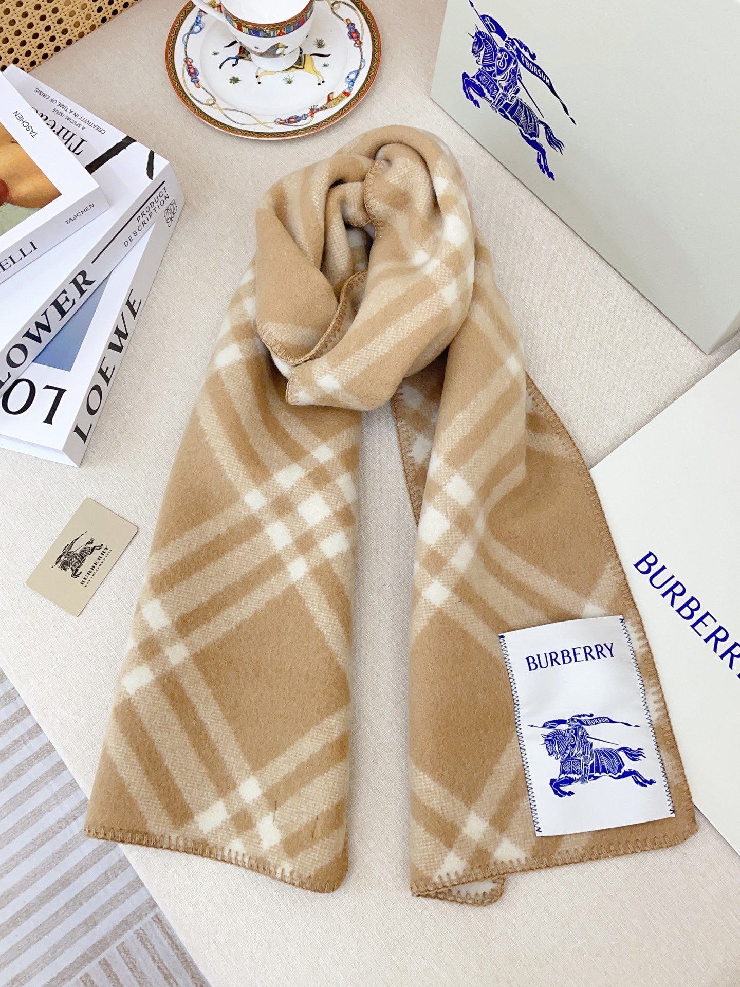 Colorful plaid soft cashmere scarf mysite
