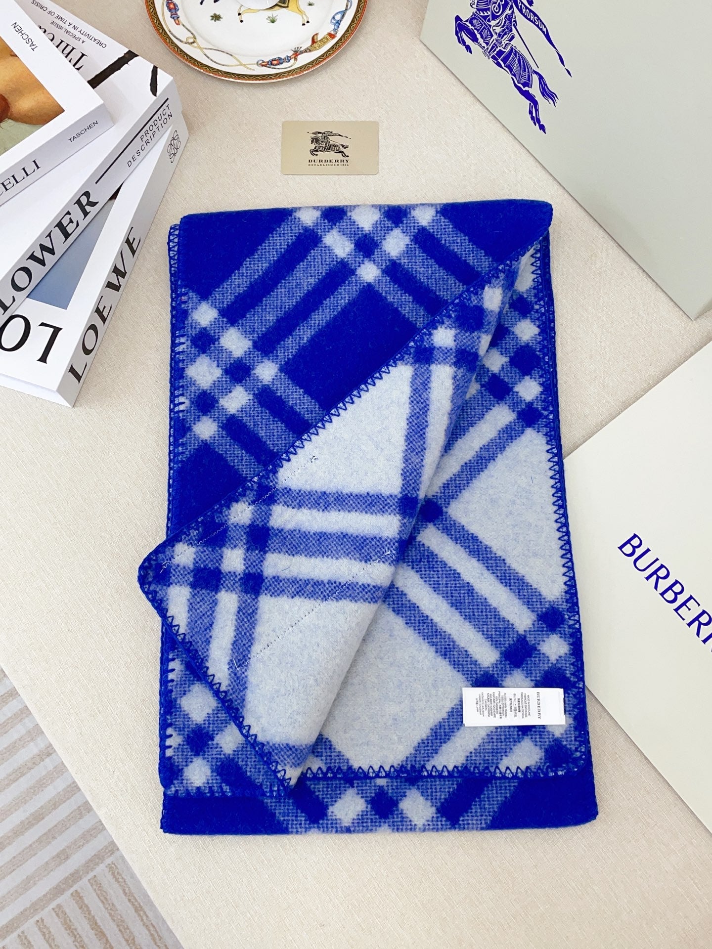 Colorful plaid soft cashmere scarf mysite