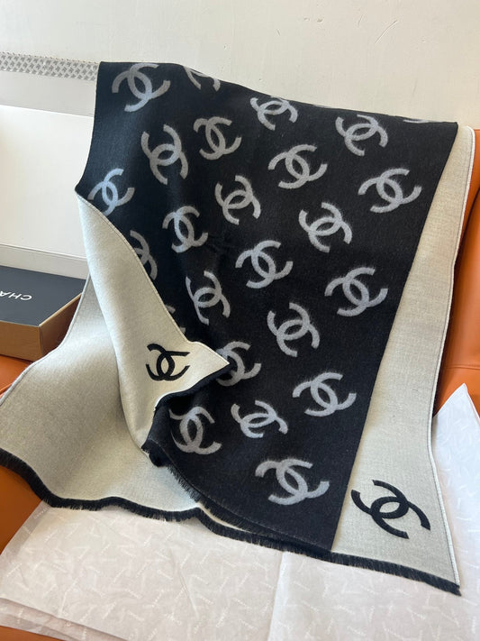 Full embroidered cashmere scarf mysite