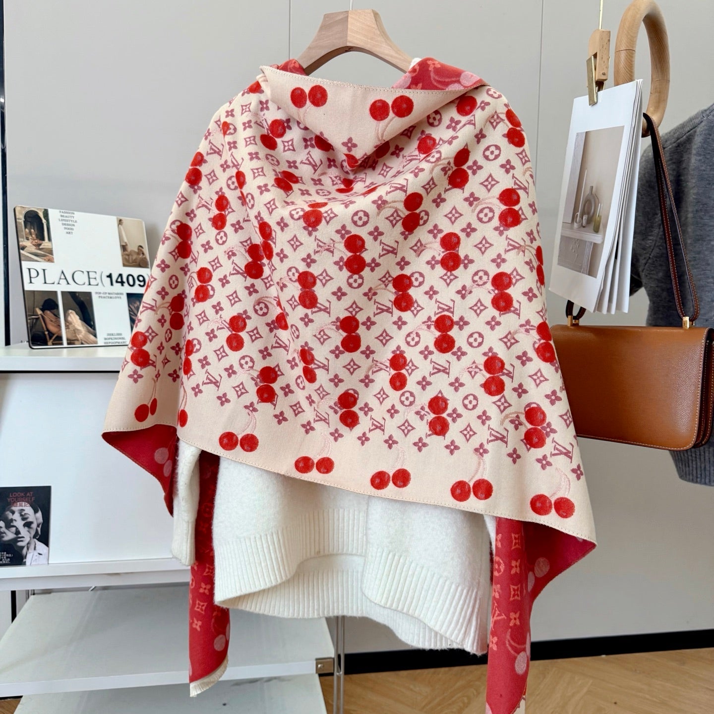 Soft cashmere cherry scarf mysite