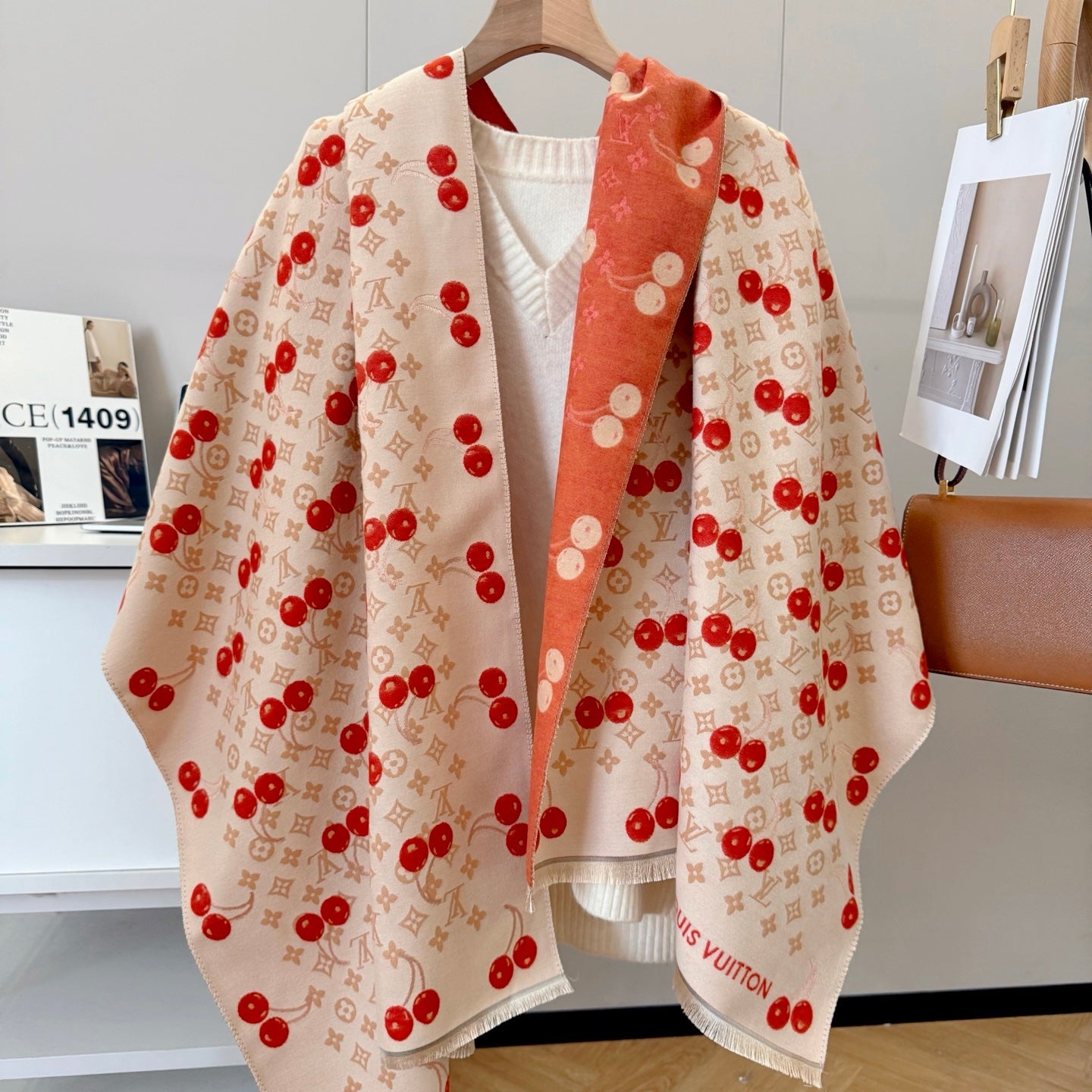 Soft cashmere cherry scarf mysite