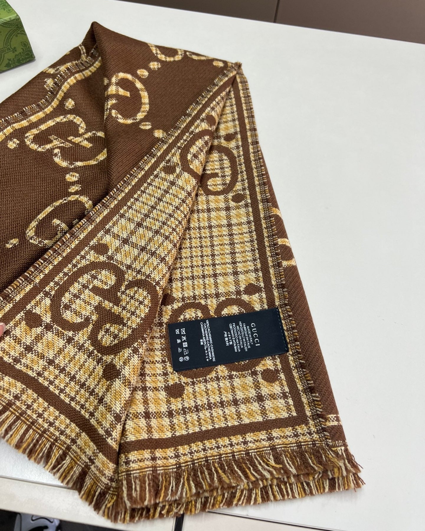 Stylish vintage plaid print scarf mysite