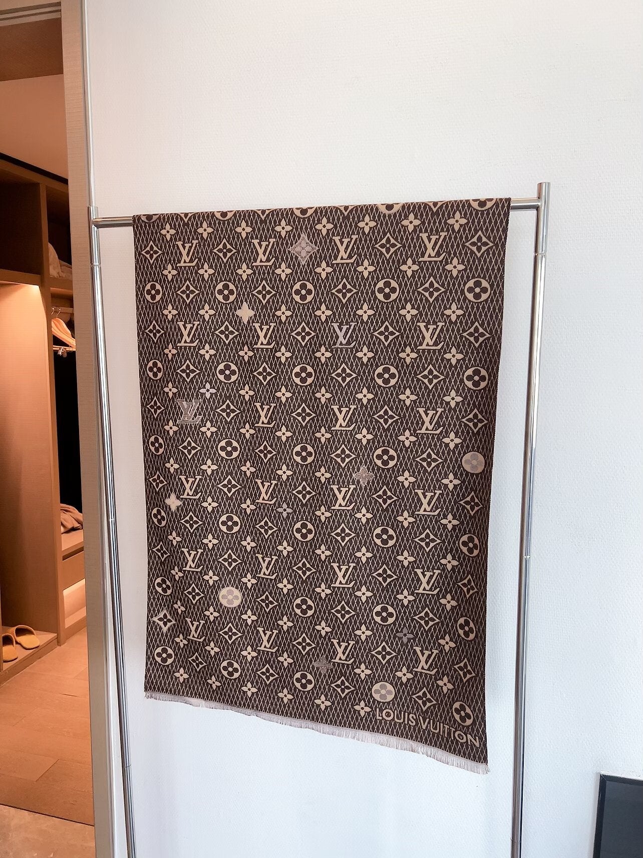 Double-sided jacquard plaid scarf mysite
