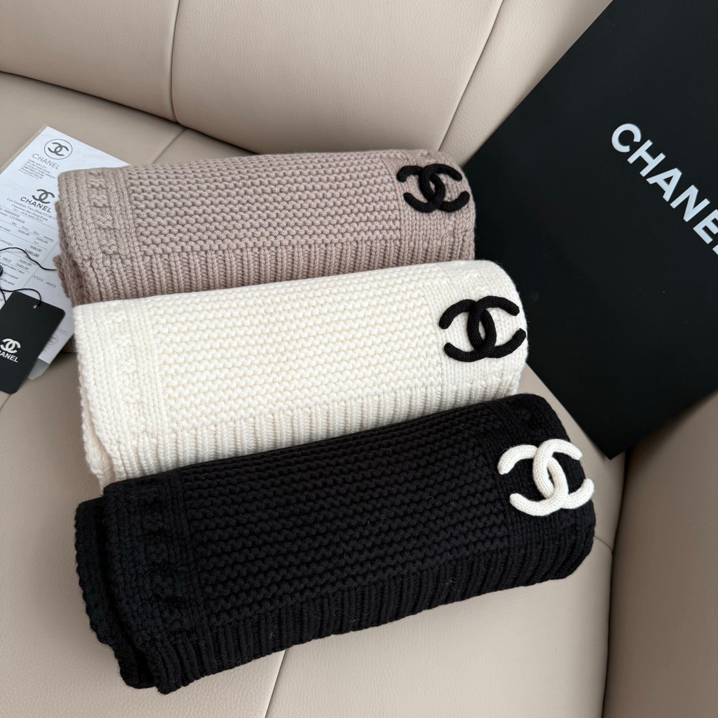 Simple stylish knitted cashmere scarf mysite