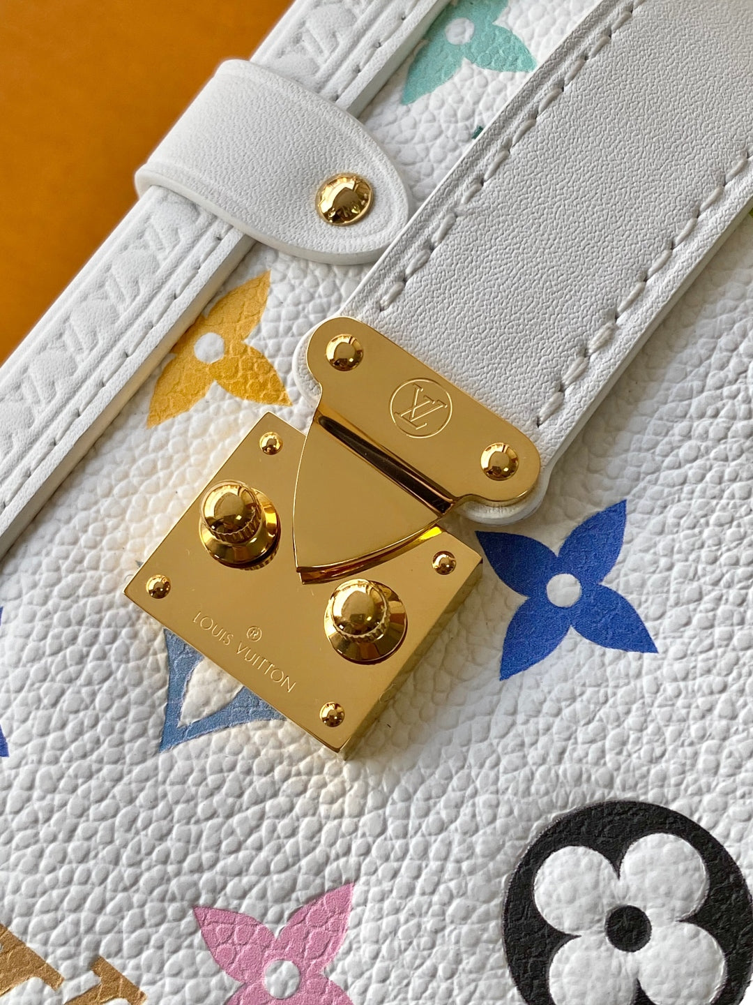 LV x TM M14046 Side Trunk 23.5cm Multicolor Cowhide GHW mysite