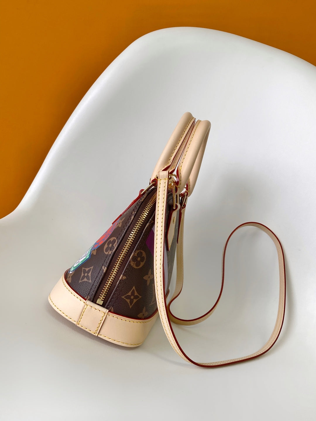 LV Alma BB Handbag 25cm Brown Beige Monogram Canvas & Cowhide GHW mysite