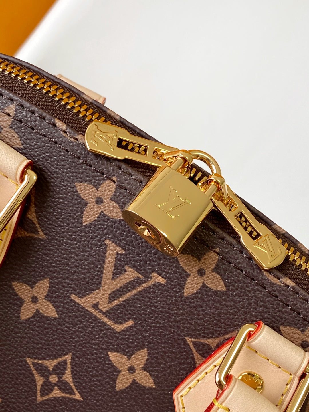 LV Alma BB Handbag 25cm Brown Beige Monogram Canvas & Cowhide GHW mysite